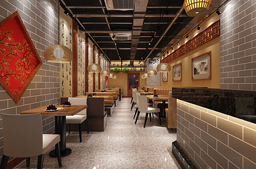 绍兴传统中式餐厅餐馆装修设计效果图